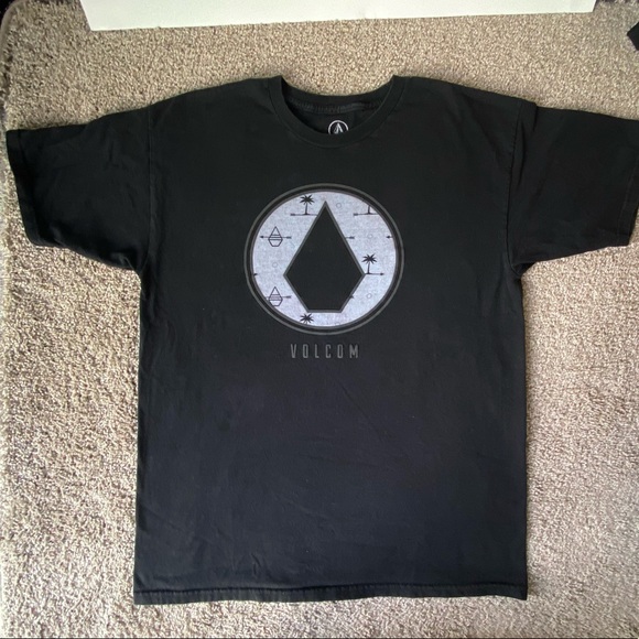 Volcom Mens Iconic Short Sleeve T-Shirt Clothing Apparel Snowboarding Large - Picture 2 of 10